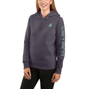 Women’s Relaxed Fit Midweight Logo Sleeve Graphic Sweatshirt - Size L